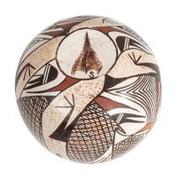 Polychrome Seed Jar, with Mimbres Lizard Design