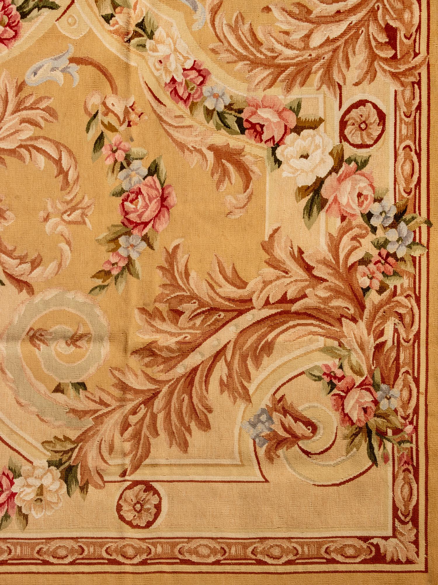 An Aubusson Style Wool Rug