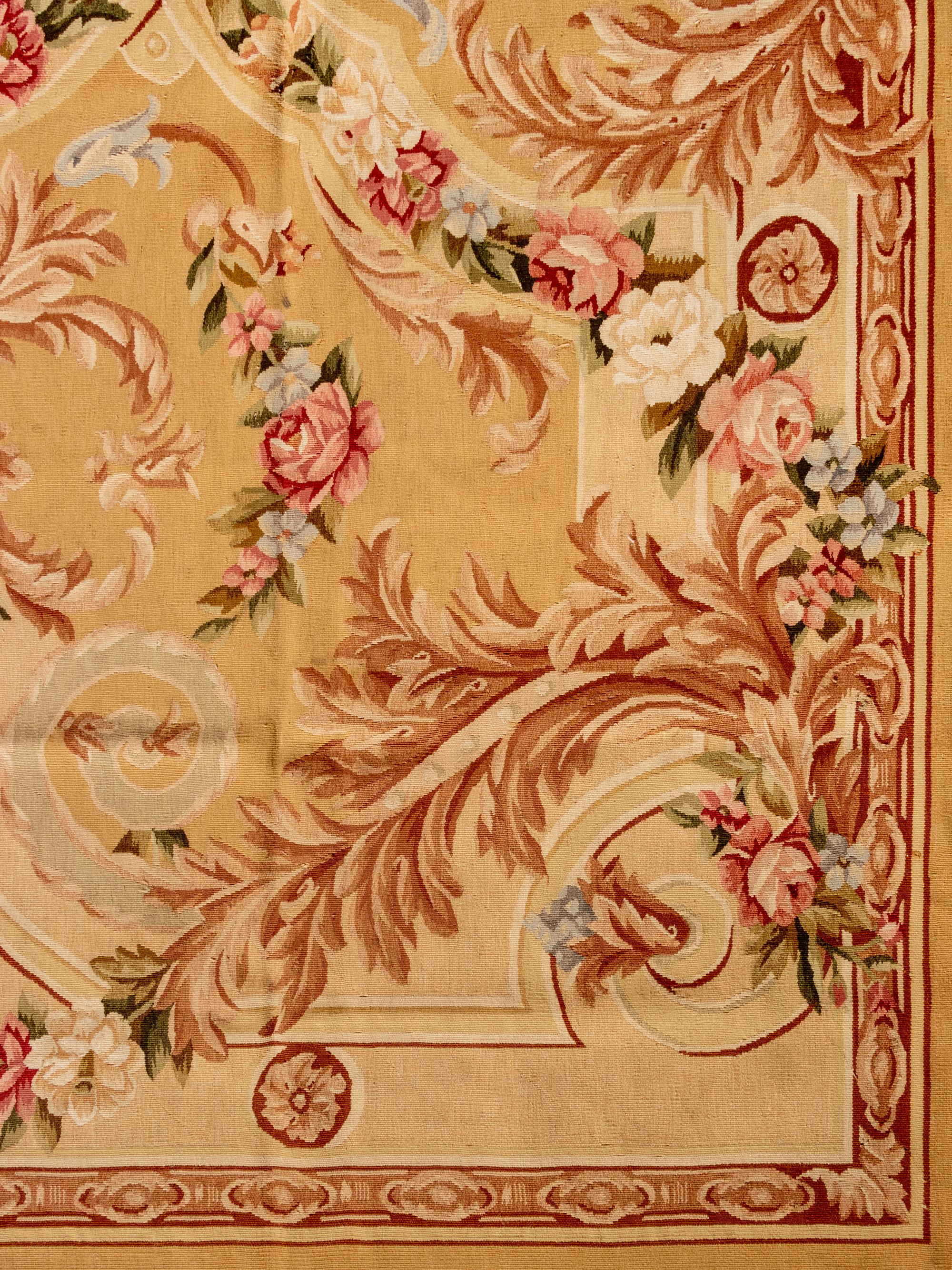 An Aubusson Style Wool Rug