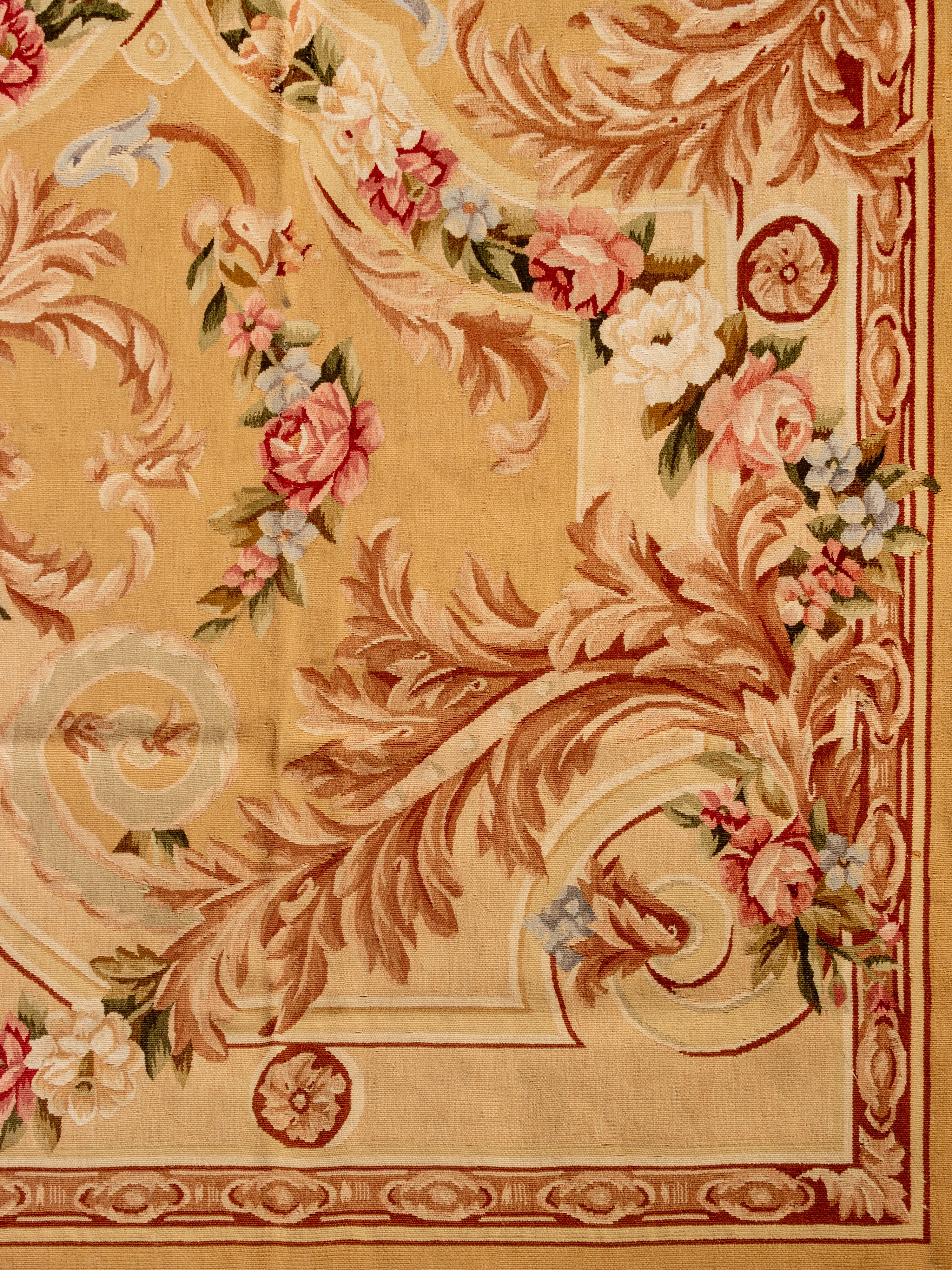 An Aubusson Style Wool Rug