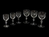 A Group of Baccarat Naples Cut Glass Stemware