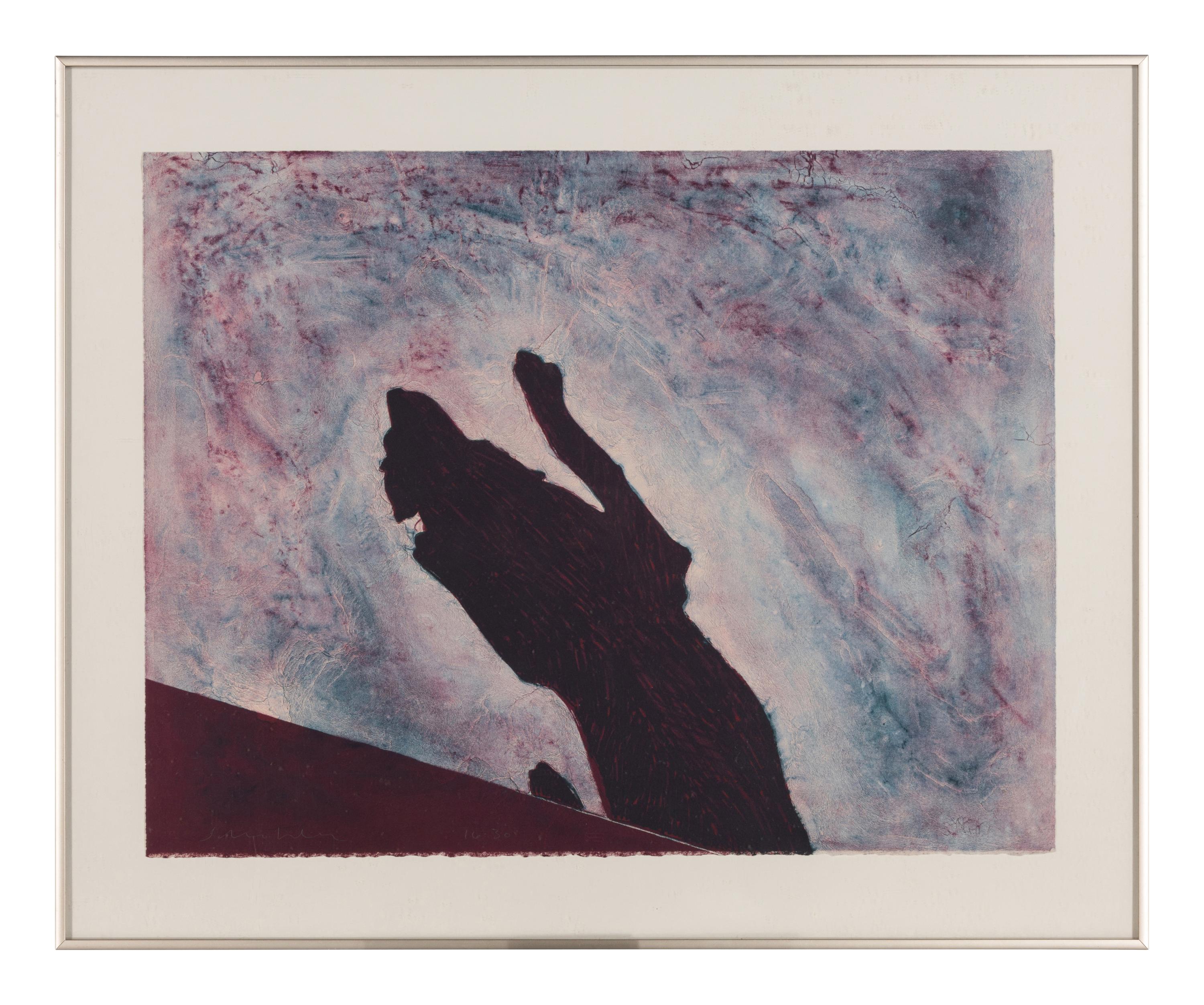 Taos Dog Under the Bench, 1980
