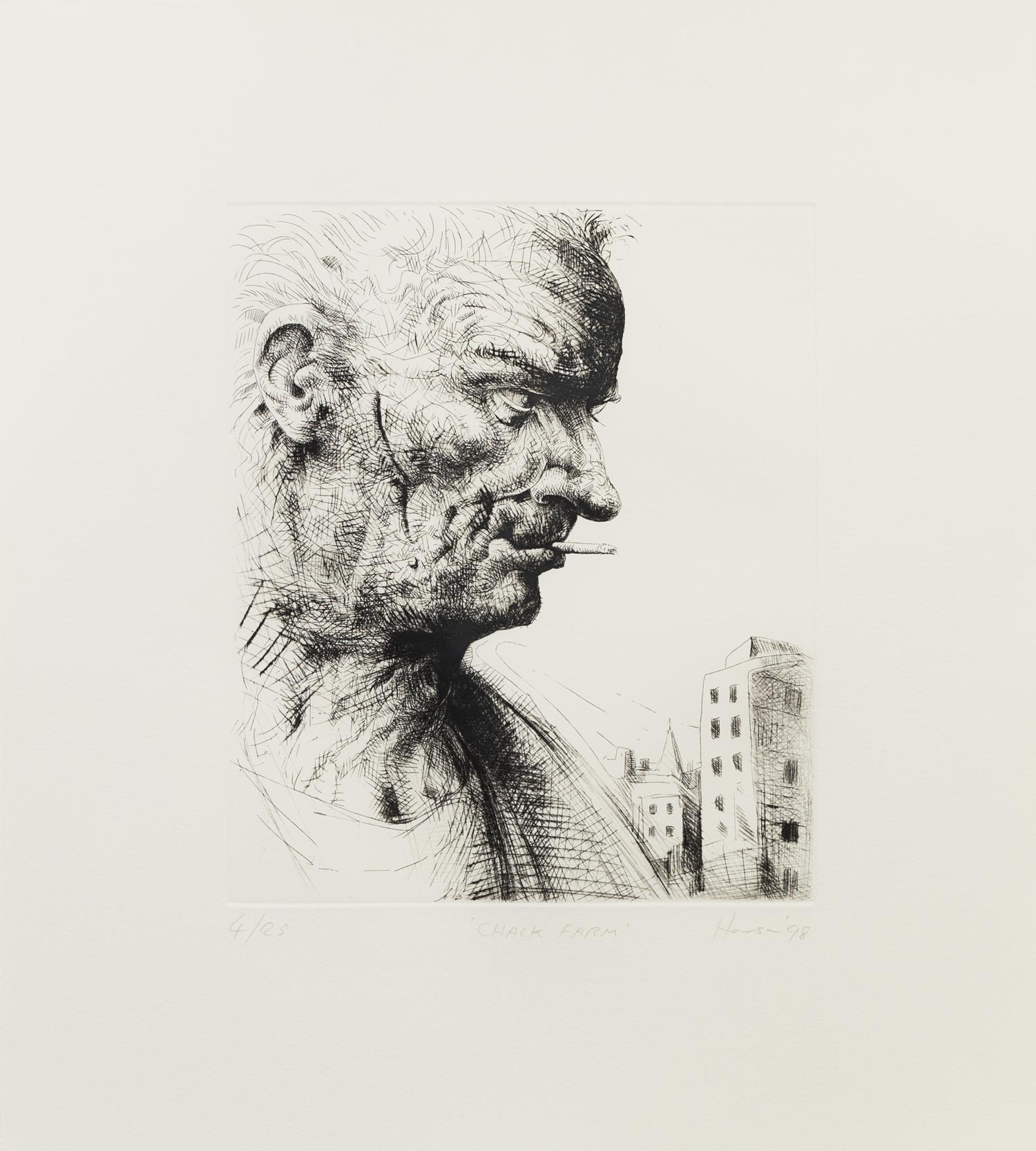 Peter Howson, (Scottish, b. 1958), Chalk Farm, Angel, and Stratford, 1998
