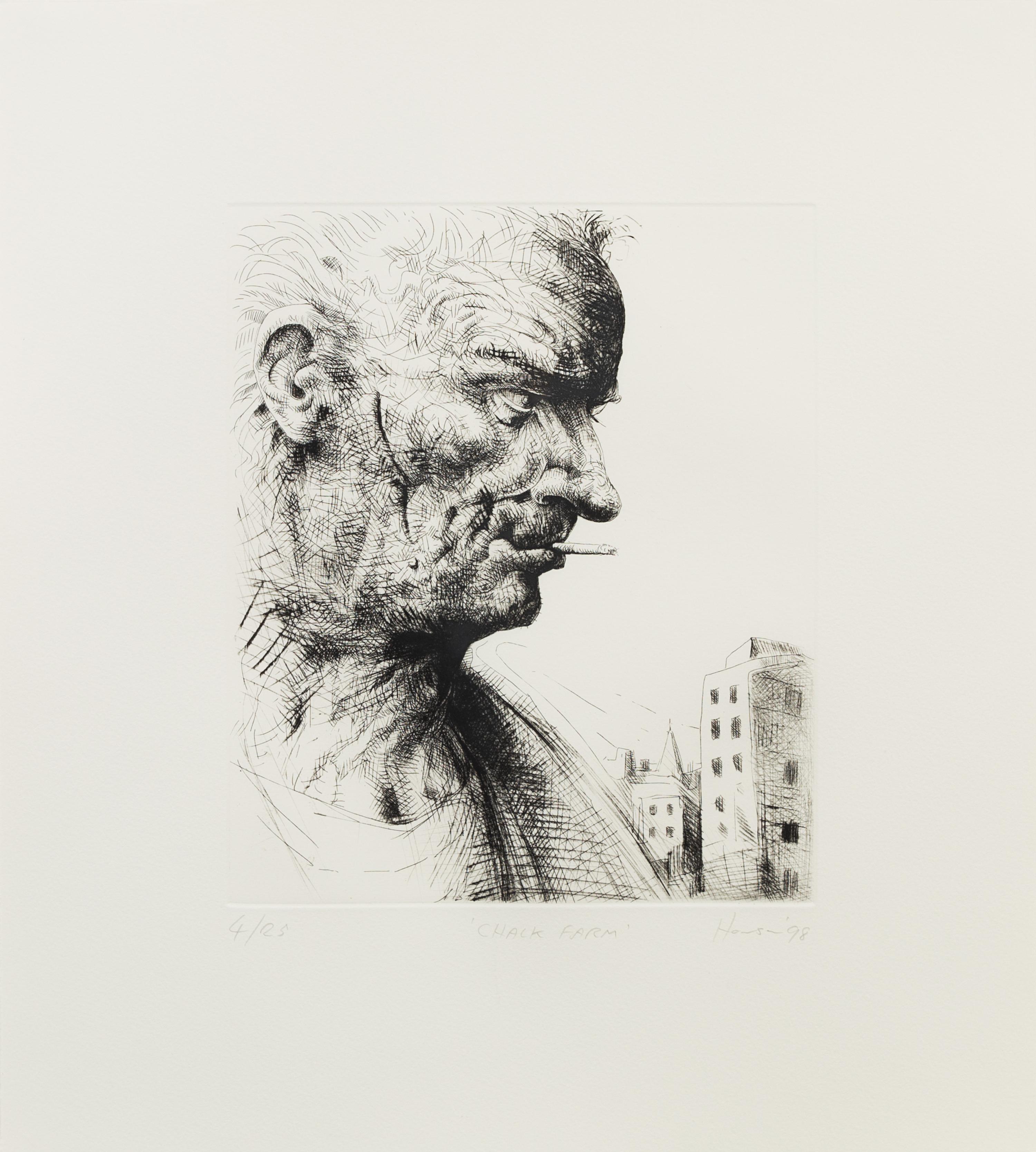 Peter Howson, (Scottish, b. 1958), Chalk Farm, Angel, and Stratford, 1998