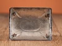 Navajo Stamped Silver and Turquoise Box, Crafted from a Repurposed Ketoh