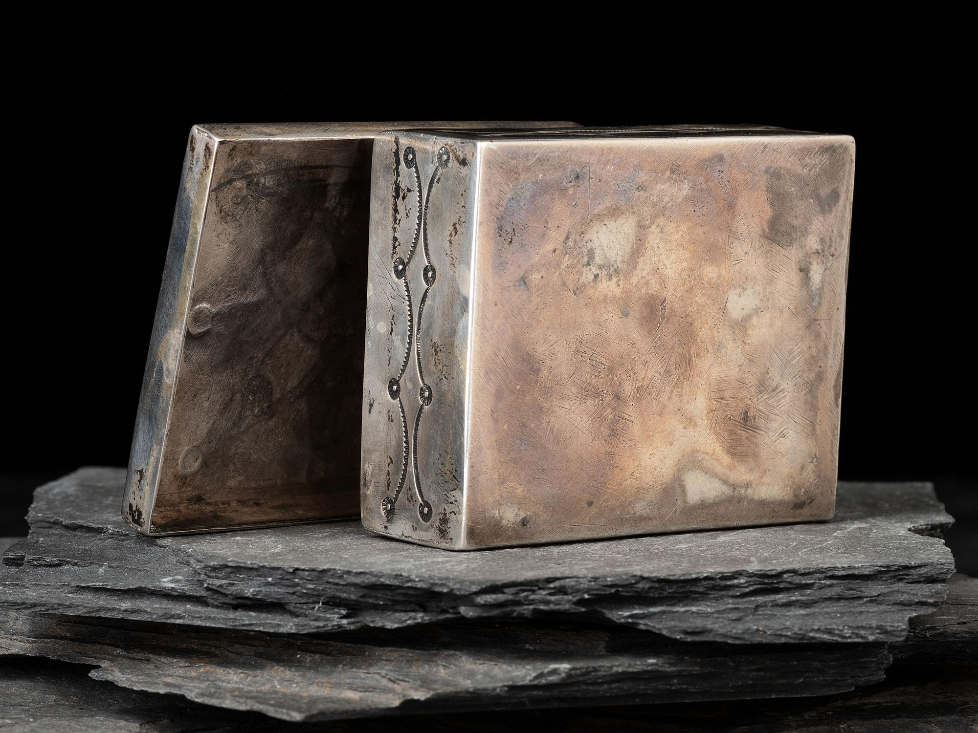 Navajo Silver Jewelry Box