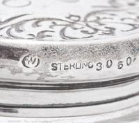 A Collection of Eight Silver Mounted Jars