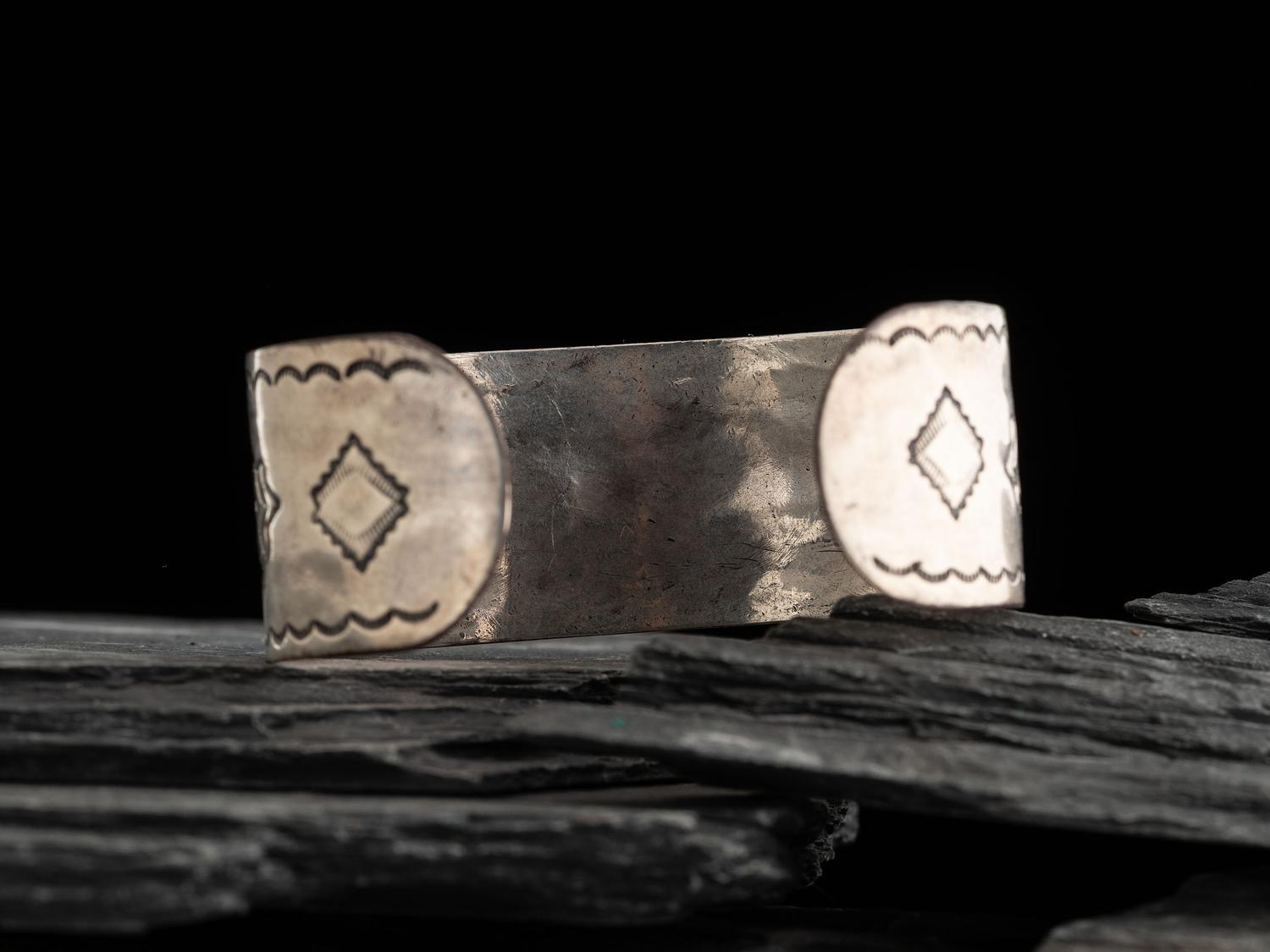 Navajo Stamped Ingot Cuff Bracelet