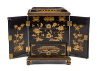 An Anglo-Colonial Style Lacquered Diminutive Armoire