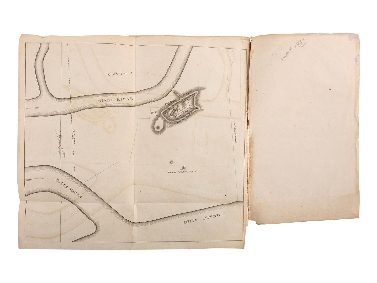 HARRISON, William Henry. A Discourse on the Aboriginies of the Valley of the Ohio. Cincinniati: The Office of the Cincinnati Express, 1838.