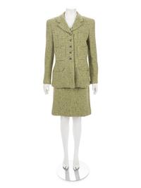 Chanel Tweed Two-Piece Skirt Suit, Fall 1997