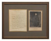 [Americana] [Webster, Daniel] Story, Joseph. Autograph Letter, signed