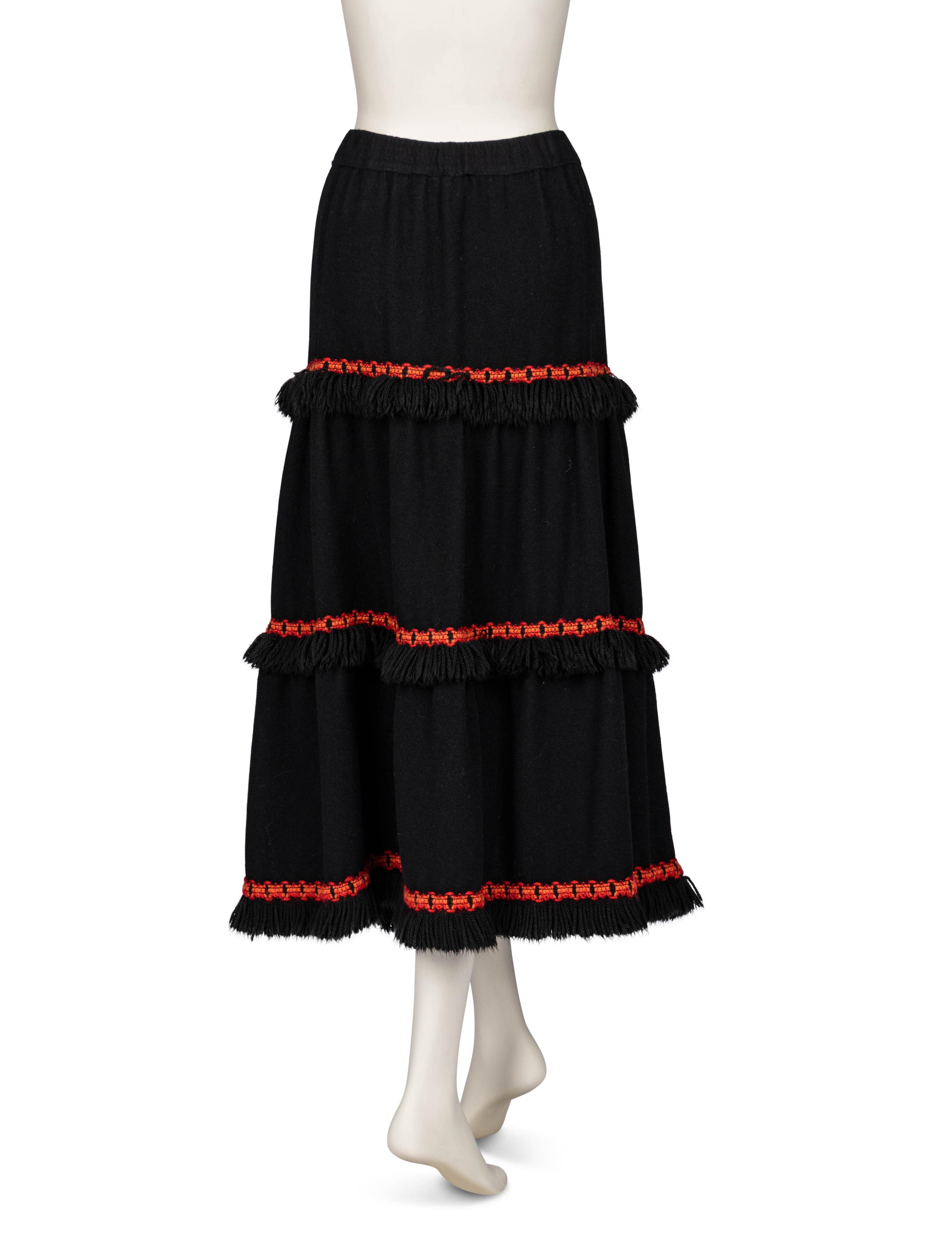Three Designer Maxi Skirts; Chanel, Alaïa, Saint Laurent