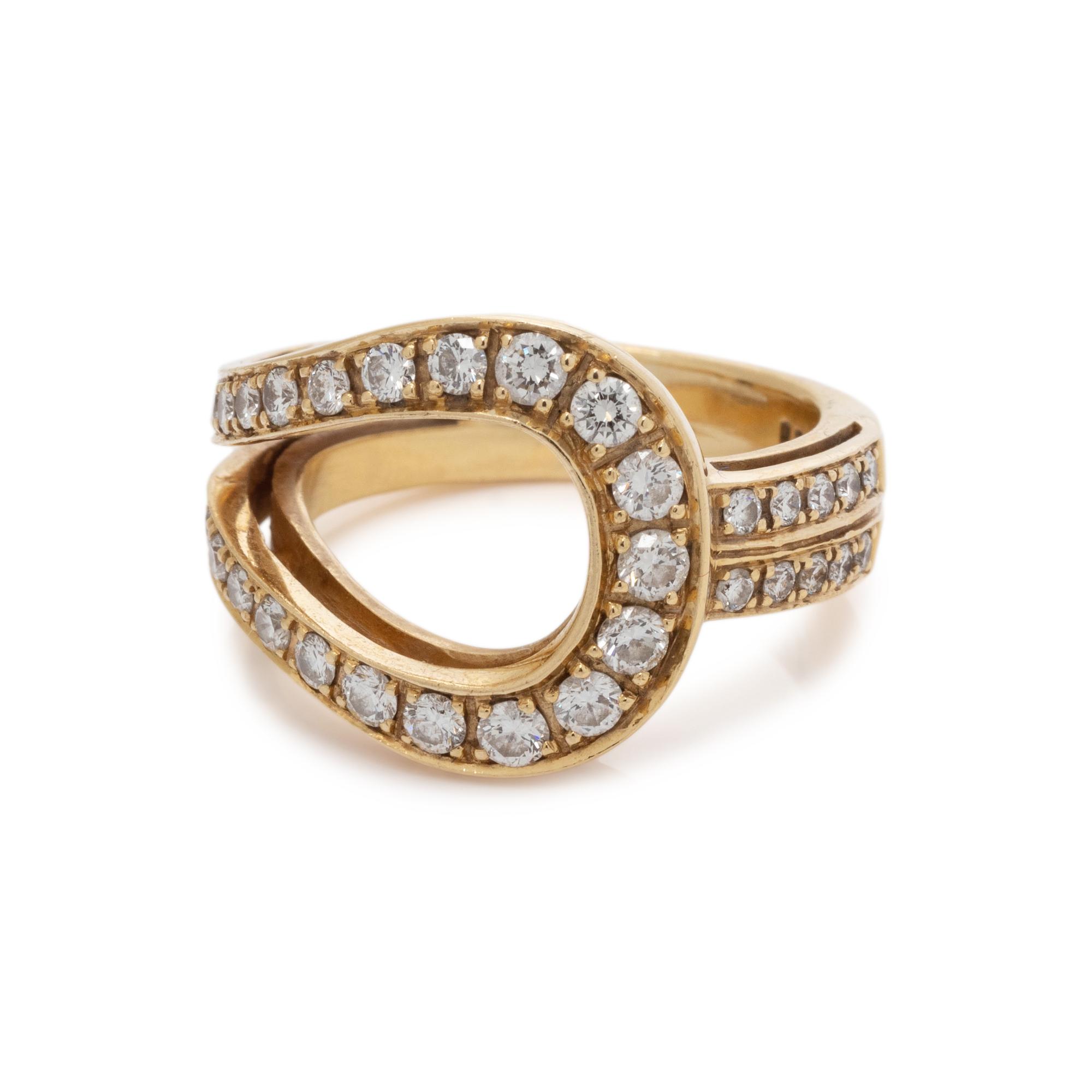 DI MODOLO, YELLOW GOLD AND DIAMOND RING