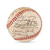 A 1955 Allentown Cardinals Team Signed Autograph Baseball