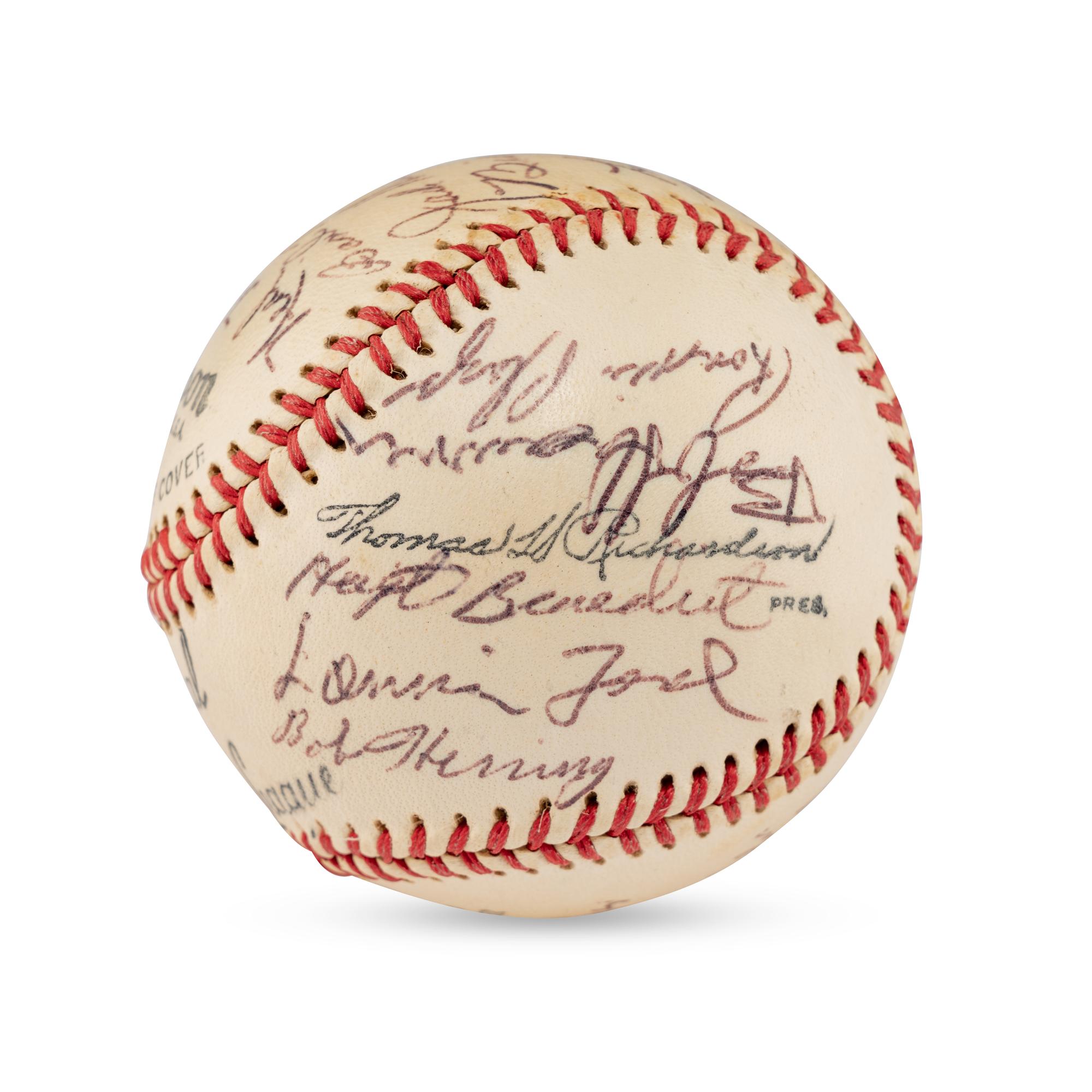 A 1955 Allentown Cardinals Team Signed Autograph Baseball