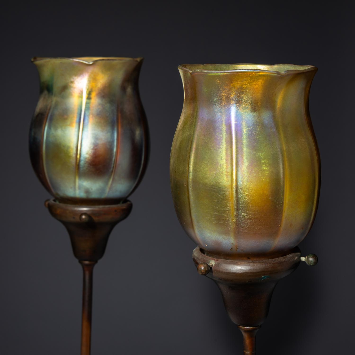 Tiffany candle holders