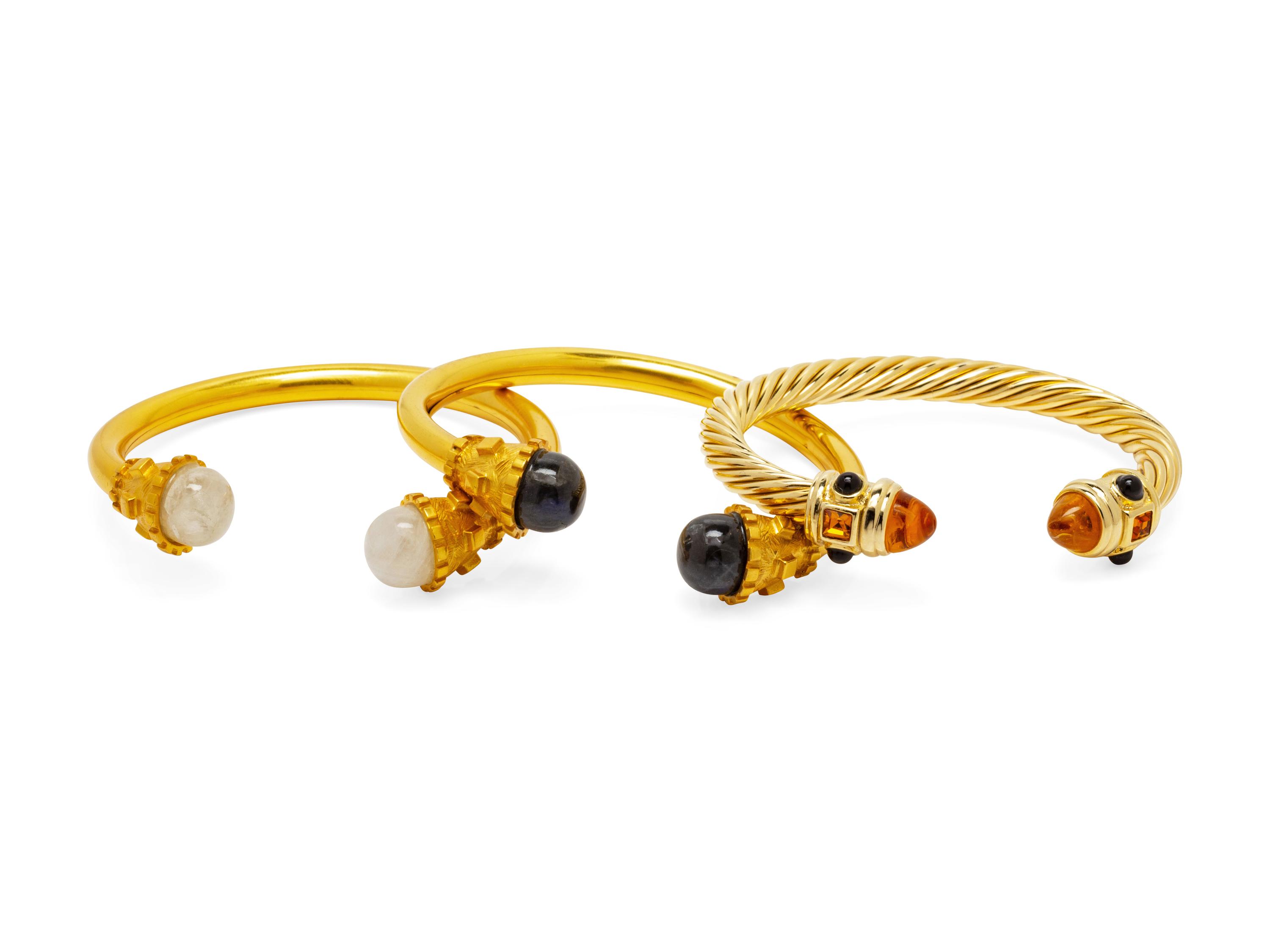 Three Goldtone Cuffs, 2000-10s