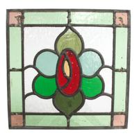 A Collection of Twelve Leaded Glass Windows Largest: 17 1/2 x 39 1/2 inches.