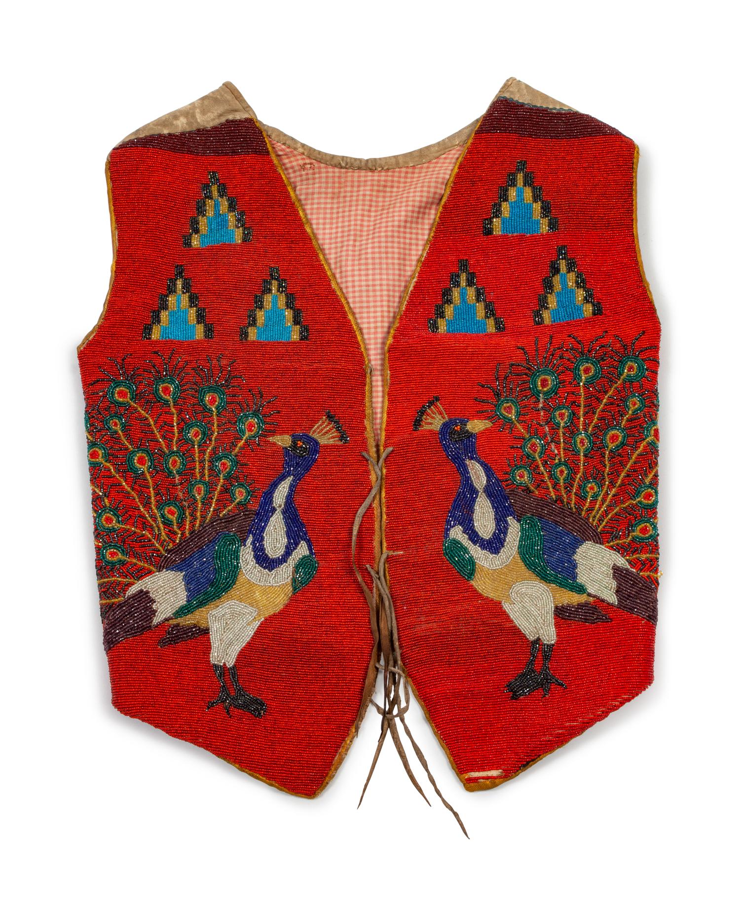 Plateau Beaded Hide Pictorial Vest