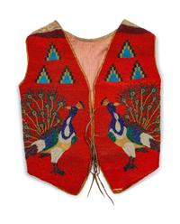 Plateau Beaded Hide Pictorial Vest