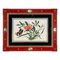 A Set of Twelve Chinese Export Watercolor and Pith Botanical Paintings