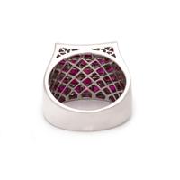 RUBY AND WHITE GOLD RING