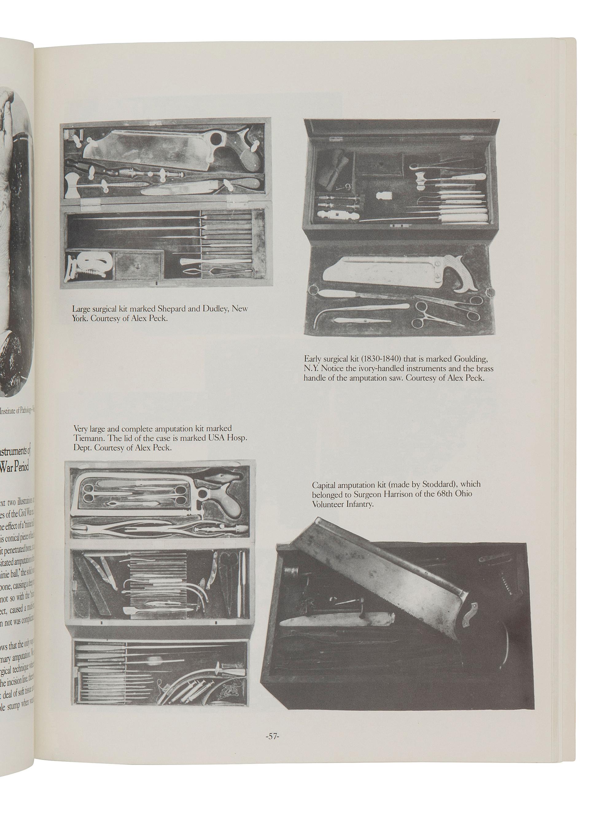 [CIVIL WAR]. Surgical field kit manufactured by Shepard and Dudley, New York. [With:] 3 catalogues, incl. Catalogue of the Surgical Section of the US Army .