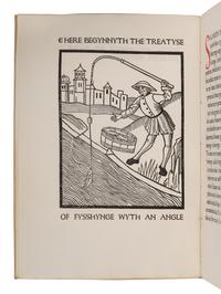 [ASHENDENE PRESS]. BERNERS, Juliana, Dame (1388-1460). A Treatyse of Fysshynge with an Angle . Chelsea: The Ashendene Press, 1903.