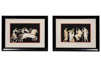 A Group of Eight Greek Style Gouaches
