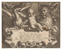 Boetius Adams Bolswert, (Dutch, 1580-1633), Natus Dei, 1632 (6 plates from a portfolio of animals in landscapes after Abraham Bloemaert