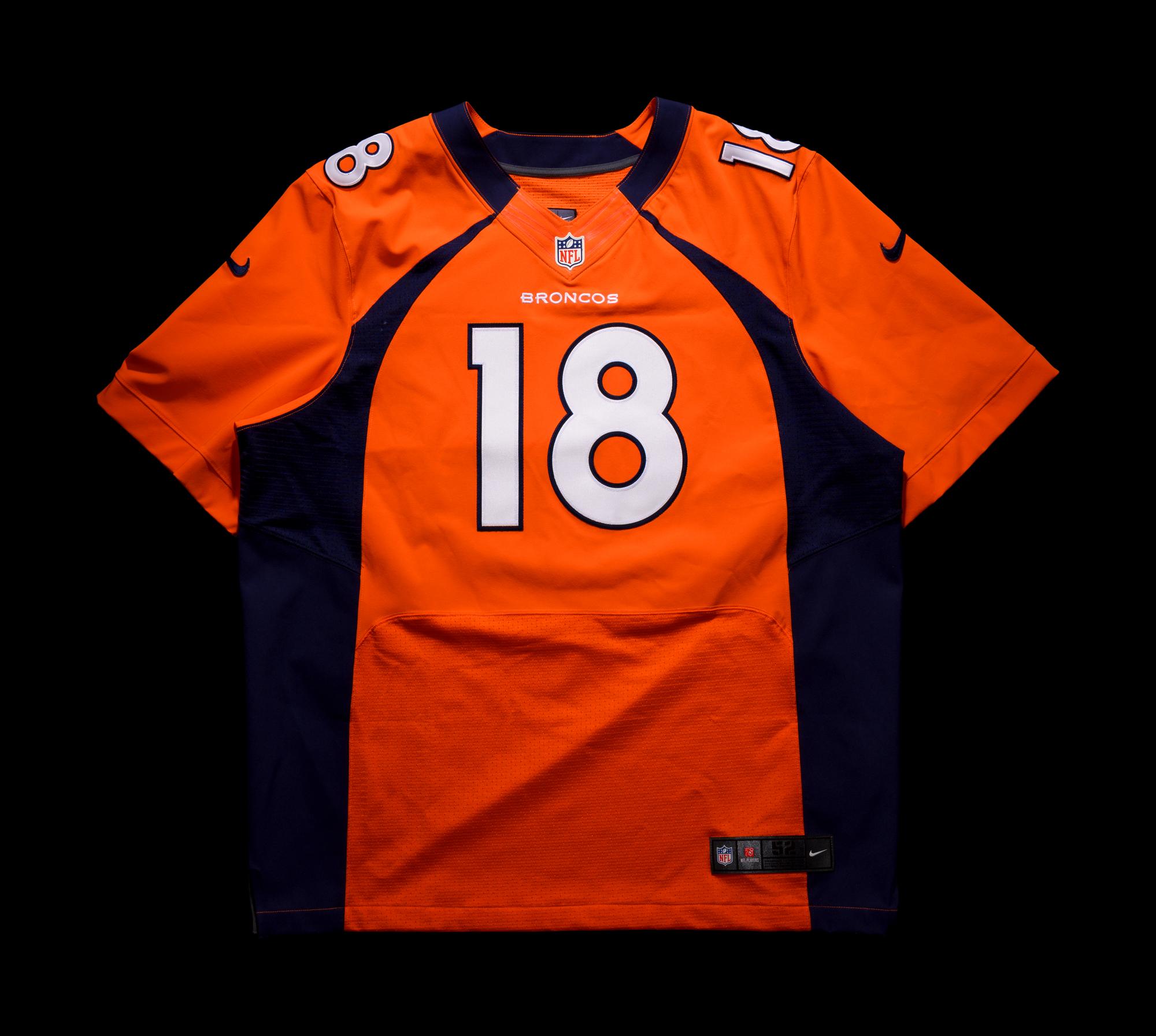 A Peyton Manning Signed Nike On Field Denver Broncos Football Jersey,