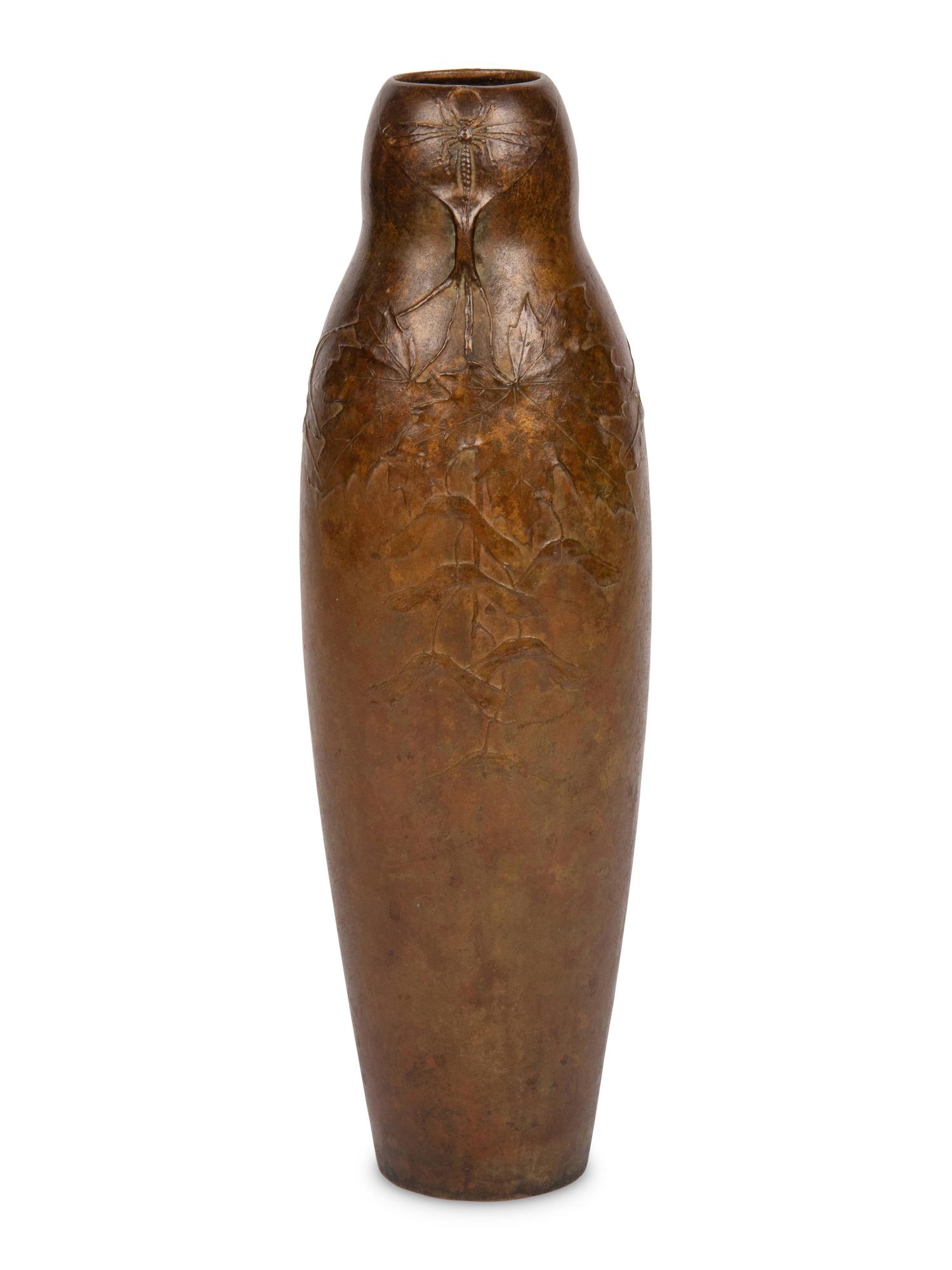 Maple Leaves and Moth vase, c. 1904