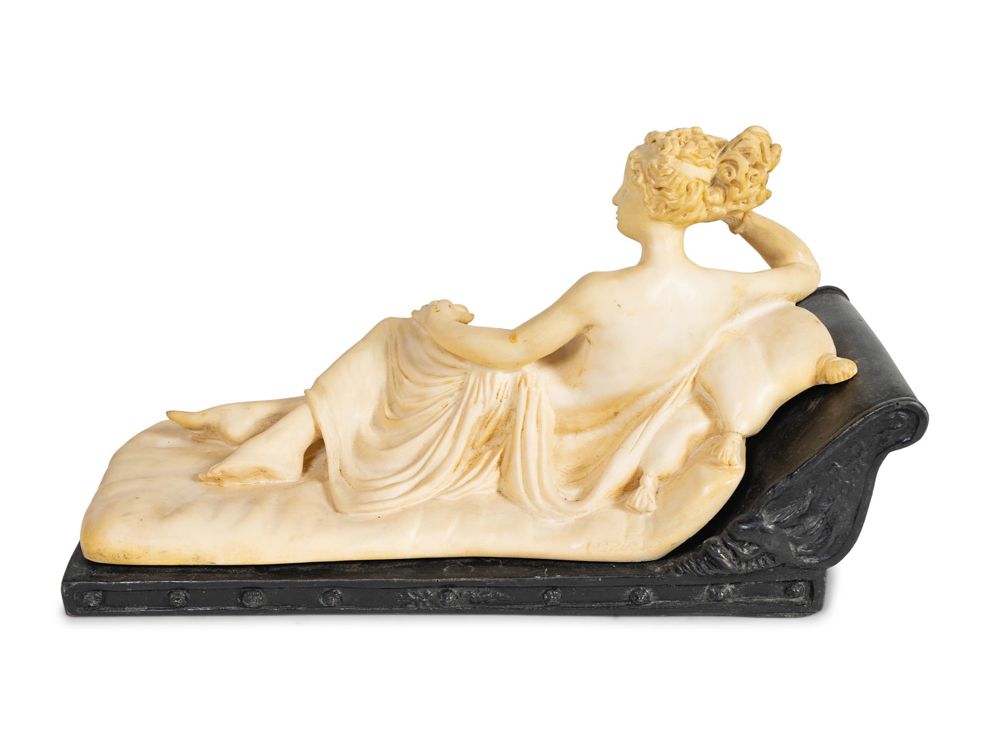 An Alabaster Figure of Venus Victrix After Antonio Canova
