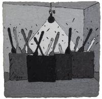 Garner Tullis, (American, b. 1939), Paint Cans, Black and White, 1983
