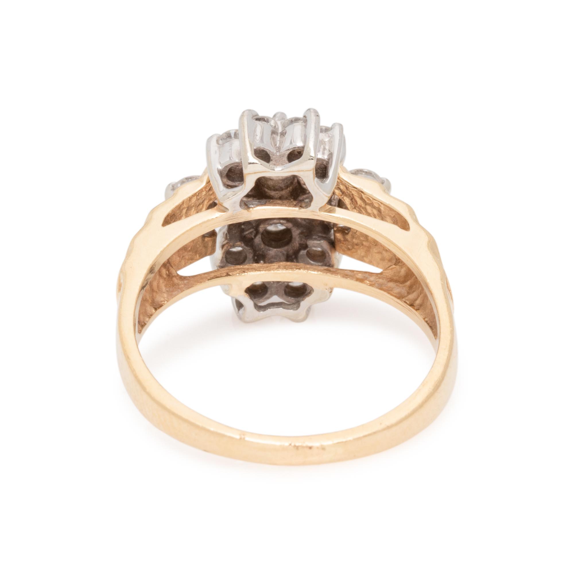 YELLOW GOLD AND DIAMOND RING