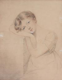 Attributed to Mary Ann Knight, (English, 1776-1851), Three works: Portrait of Joanne Plimer (as a girl), Portrait of Joanne Plimer (as