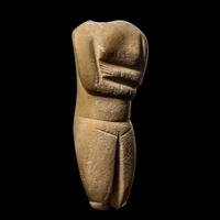 A Cycladic Marble Female Torso