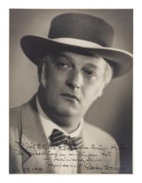 [19TH AND 20TH-CENTURY COMPOSERS AND CONDUCTORS]. A group of 5 photographs and photographic prints of conductors and composers from the 19th and 20th century, most signed, comprising images of: