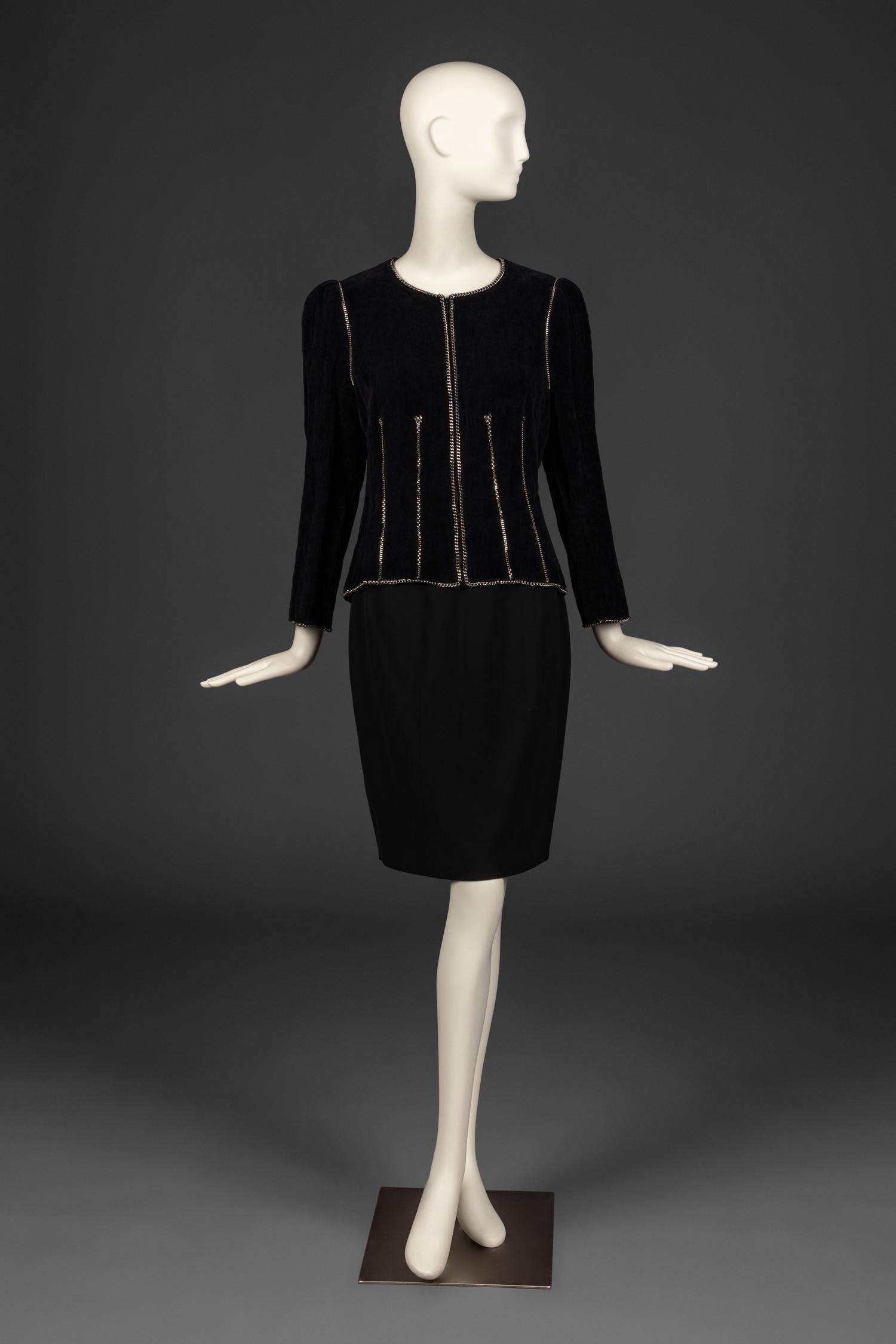 Chanel Velvet Jacket with Chain Details, 2006