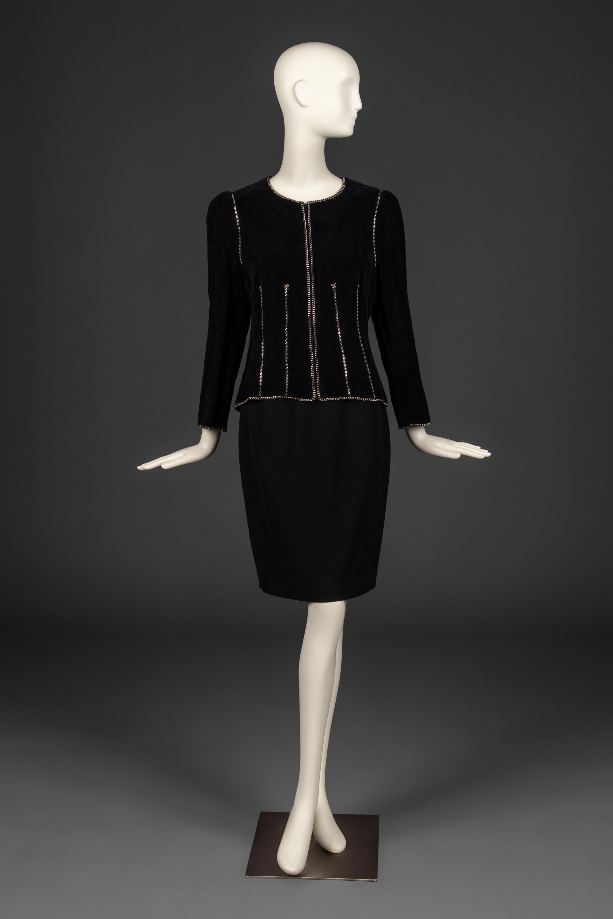 Chanel Velvet Jacket with Chain Details, 2006