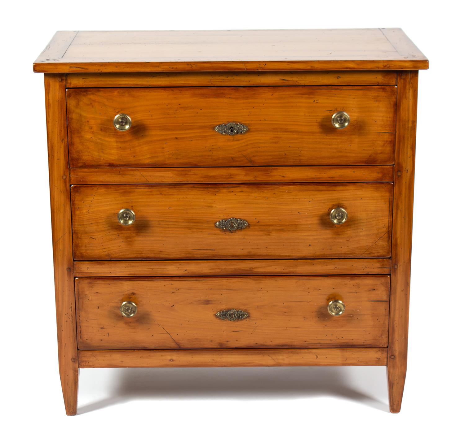 A Directoire Fruitwood Secretary Chest