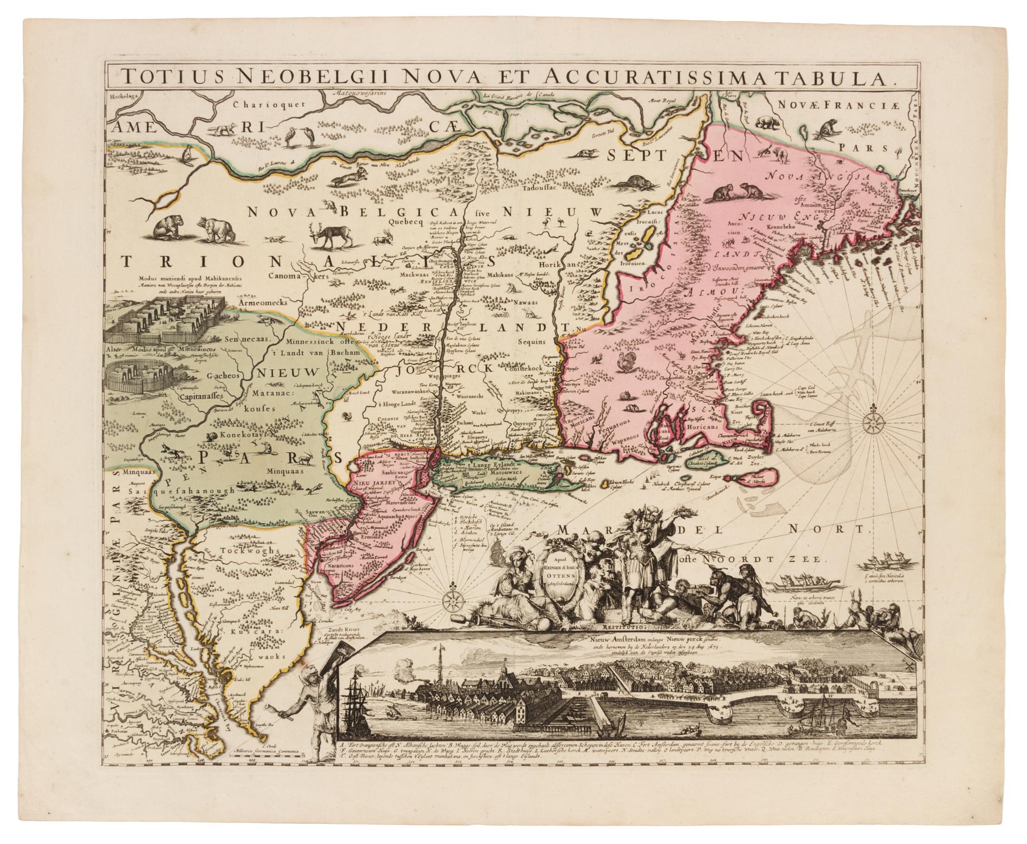 [ALLARD, Hugo (1625-1691)]. Totius Neobelgii Nova et Accuratissima Tabula. Amsterdam: Reinier and Joshua Ottens, ca 1725.