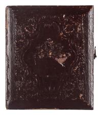 [EARLY PHOTOGRAPHY]. Ninth plate experimental daguerreotype of a Daguerreian locket.