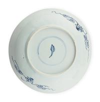 Five Chinese Export Blue and White Porcelain Plates