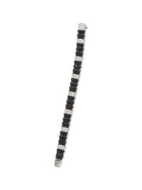 ROBERTO COIN, BLACK SAPPHIRE AND DIAMOND 'COBRA' BRACELET
