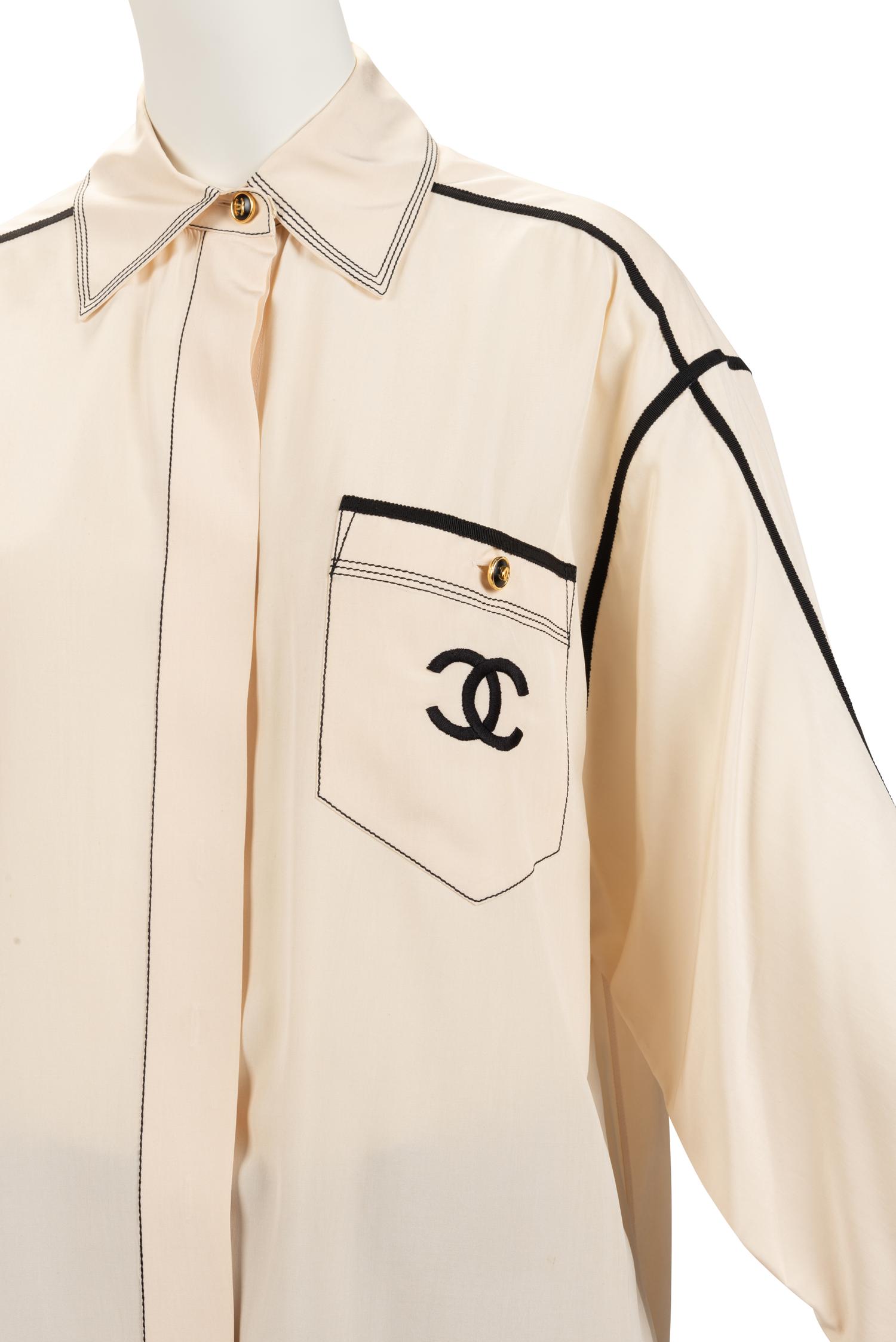Chanel Shirt and Skirt, 1980-90s