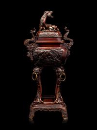 A Bronze Covered Incense Burner