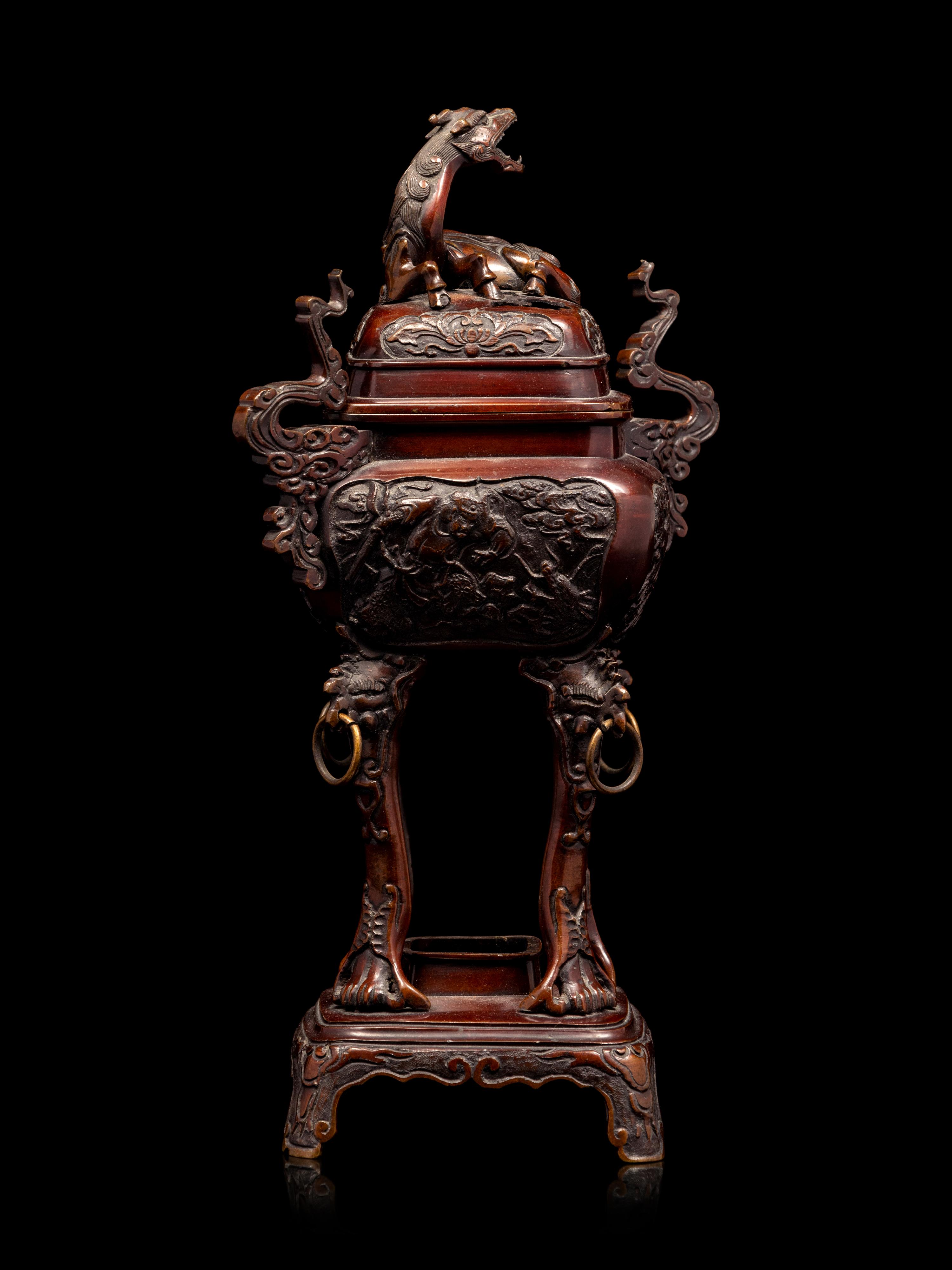 A Bronze Covered Incense Burner
