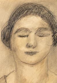 Portrait (Head) , 1909, and Head , 1902 (a pair of works)